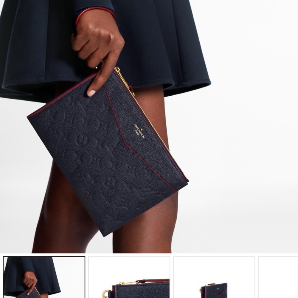 COPY - Louis Vuitton POCHETTE MÉLANIE MM Navy/Red - Picture 6 of 6